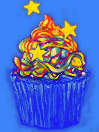 Stars Cupcake