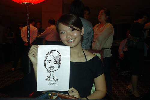 Caricature live sketching for Travel Partners Appreciation Dinner - World Fiesta - 8