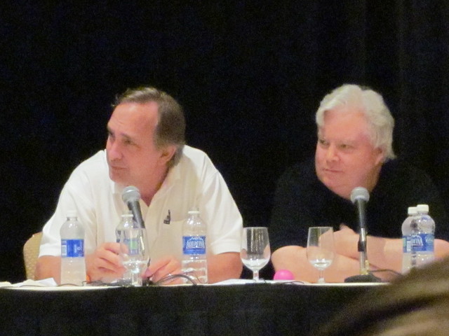Trace Beaulieu and Frank Conniff from Mystery Science Theater 3000 at Nuts on the Road: The Quiz Show at Dragon*Con 2010