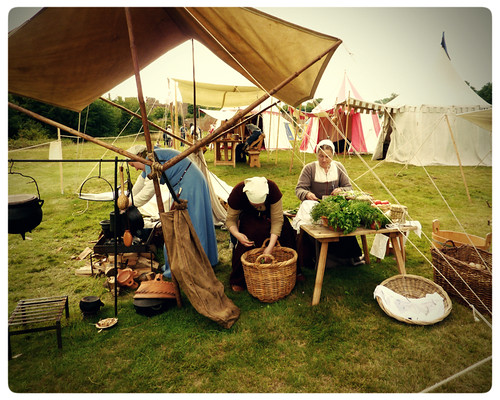 Herstmonceux Medieval Festival ~ preparing dinner