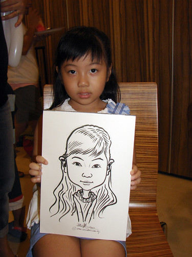 Caricature live sketching for birthday party 11092010 - 3