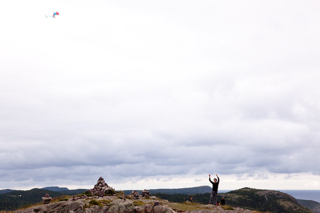 Me flying a kite in NFLD.