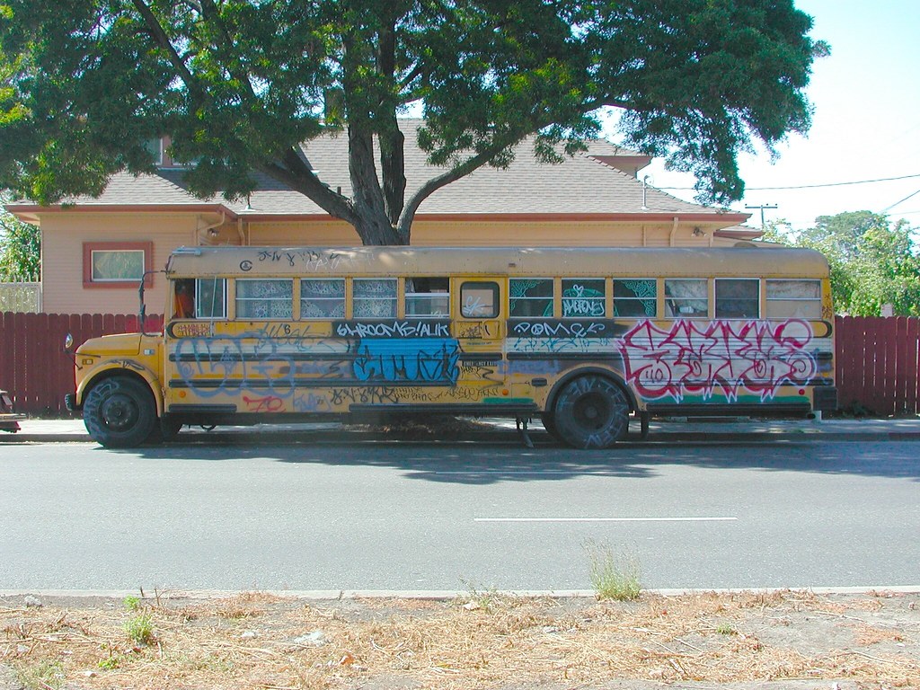 KAVA, PI, TFN, Graffiti, Street Art, Oakland, Bus, Truck