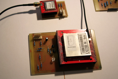 PCB - czANSO GSM/GPRS module and GPS module (up)