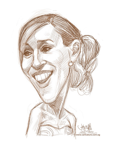 digital caricature of Sarah Jessica Parker - 1