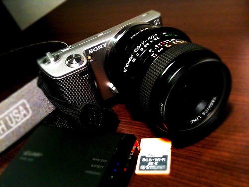 NEX-5 with old YASHICA Lenz