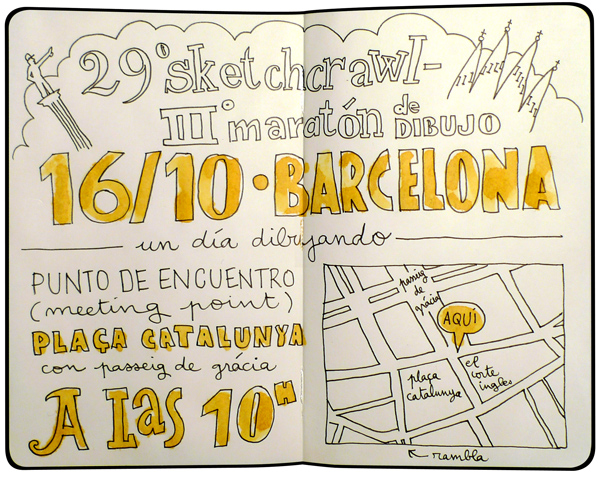 29th sketchcrawl in barcelona