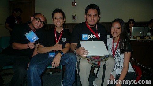 With the 'geeks': Pau, Drew, Eric and Me :P