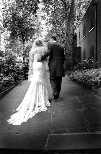 One of the professional wedding shots in Postmans Park