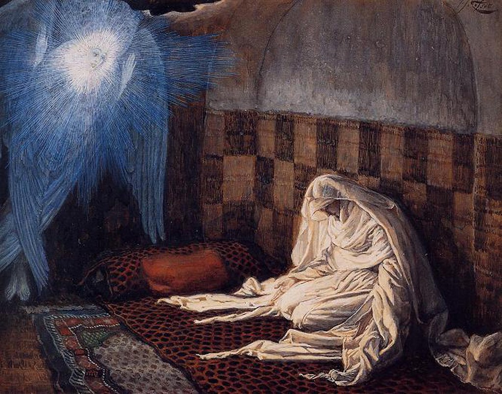 James Tissot (French, 1836-1902) The Annunciation from the series The Life of Christ (1894) Brooklyn Museum of Art, New York.
