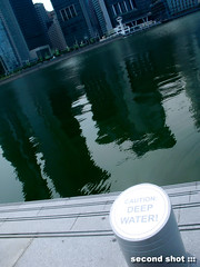 Caution Deep Water at Marina Bay