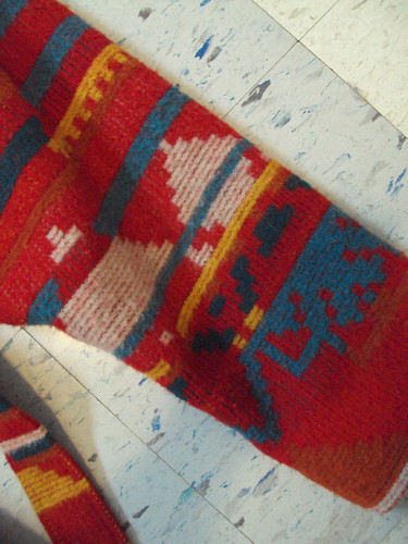 Amazing Navajo(ish) Print Wool Coat (detail)