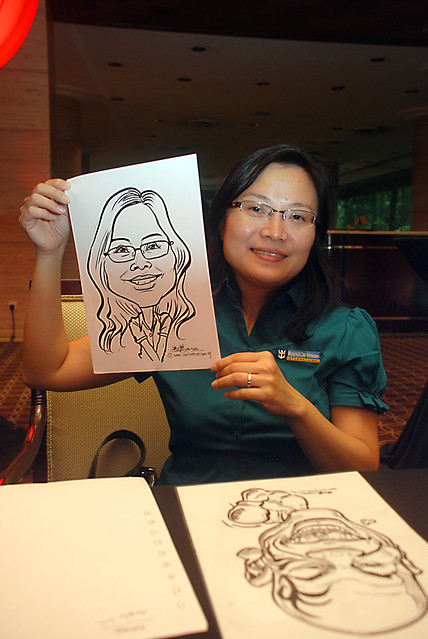 Caricature live sketching for Travel Partners Appreciation Dinner - World Fiesta - 1