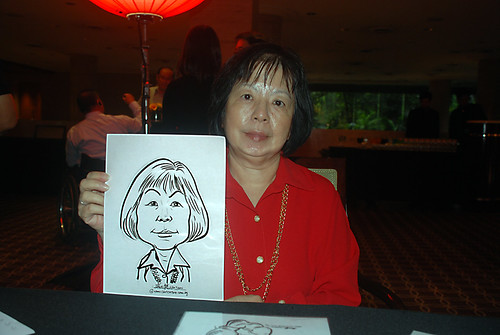 Caricature live sketching for Travel Partners Appreciation Dinner - World Fiesta - 3