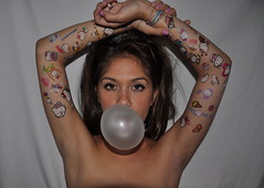 HELLO KITTY (corinne_adelle) Tags: white tattoo gum hands pretty arms ...