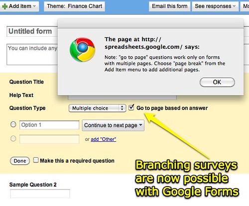 Branching Surveys in Google Forms
