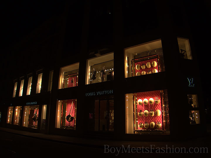 The windows of Louis Vuitton Maison - September 2010