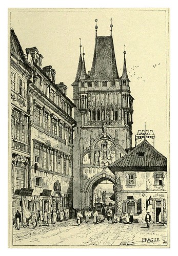 037-Praga-Sketches by Samuel Prout in France Belgium….1915