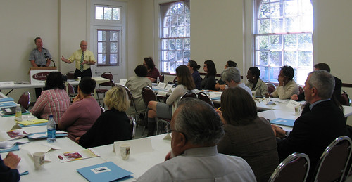 Under Secretary Kevin Concannon speaks to hunger advocates at the listening session in New Orleans on September 30. 