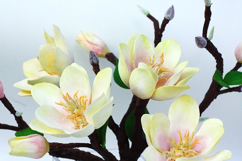 Japanese magnolia wedding bouquets