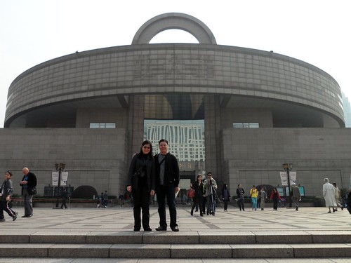 In front of the Shanghai Museum
