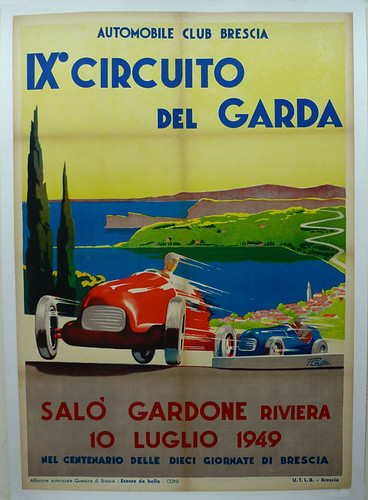 011-Circuito del Garda, 1949-© 2010 Vintage Auto Posters. All Rights Reserved