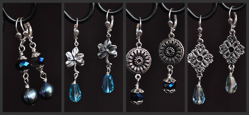 Silver Earring Collage