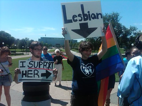 Equality supporters in St. Paul, MN