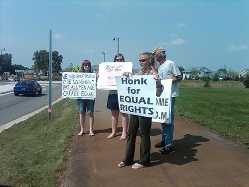 Equality supporters in St. Cloud, MN