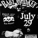 concert flyer for Baby Whiskey / MonkeyManWeb.com
