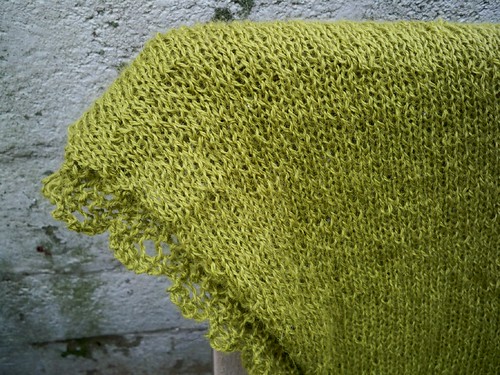 Lacy Chinook Shawl Detail