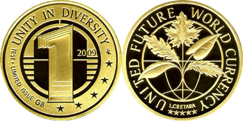 United Future World Currency Coin