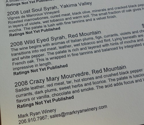 Mark Ryan Winery Crazy Mary Mourvedre