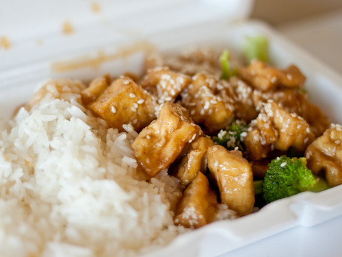 Sesame tofu (Kim's Oriental)