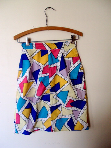 Geometric Pencil Skirt