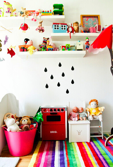 playroom, rug, bright, color, flickr, kidsroom, toys, playful, creative, pink, interiordesign