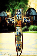 Cross in Courtyard