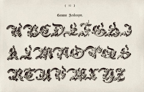 002-Alfabeto arabesco aleman-Examples of Modern Alphabets… 1913- Freeman Delamotte