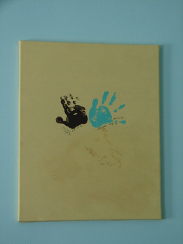 nursery  - grandchild handprint art