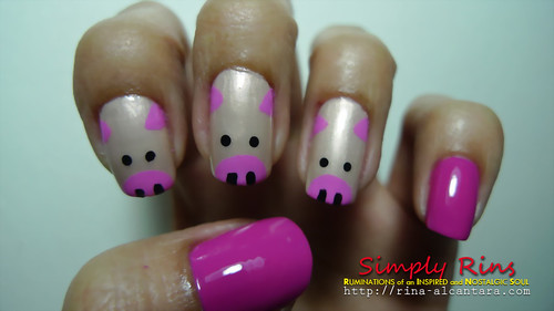 Nail Art Three Little Pigs 04