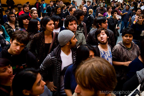The crowd at Happy Hollows concert © 2010 Michael Kang