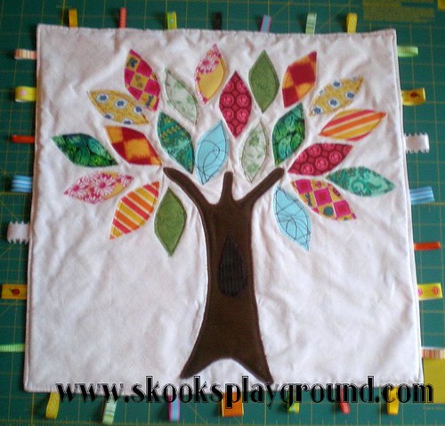 Tree Applique Taggie Blanket