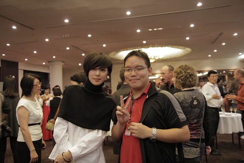 With Taiwanese actress Zaizai Lin 林辰唏