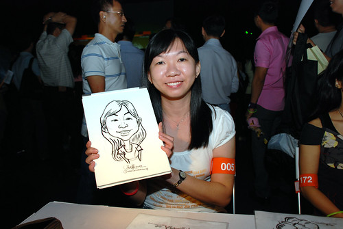 caricature live sketching for SDN First Anniversary Bash - 26