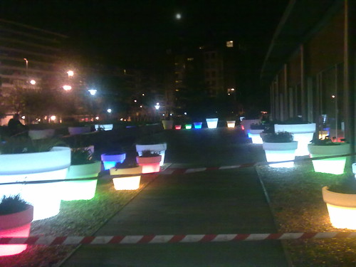The terrace of the Clara Campoamor Civic Center at Night VIII