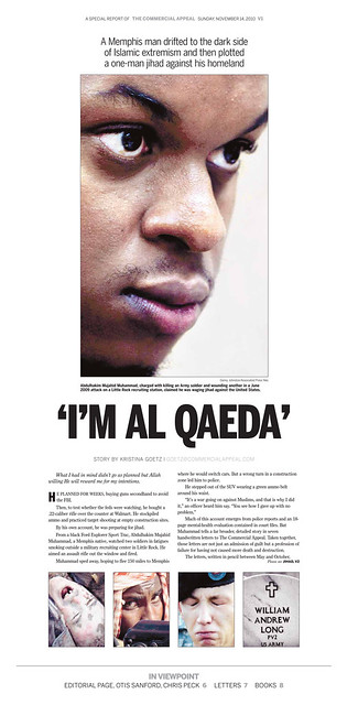 'I'M AL QAEDA' page one