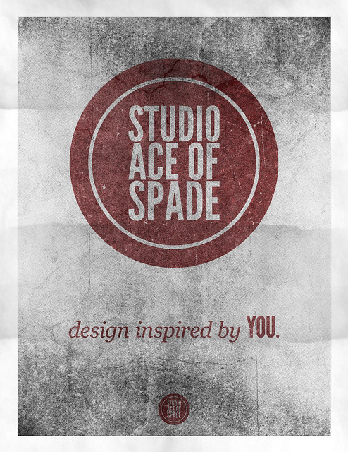 Studio Ace of Spade - Monthly poster series - November 2010 - 8.5x11"