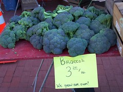 (High priced) Broccoli at the Silver Spring Farmers Market