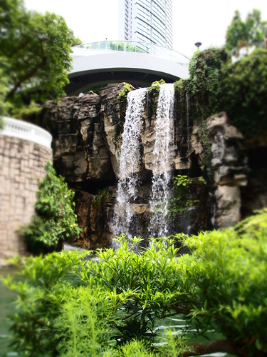 HK Park Waterfall - Diorama Effect