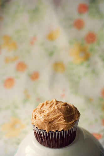 cupcake of the month.4: peanut butter on chocolate